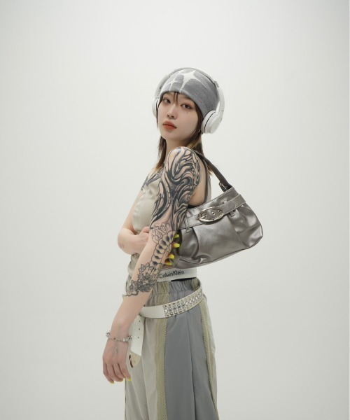 XU（エックスユー）の「ストリートファッション XU エックスユー mesh track pants トラックパンツ ナイロンパンツ ラインパンツ ジョガーパンツ カーゴパンツ テック系（カーゴパンツ・メンズ・ライトグレー・ONE SIZE）」の15枚目の写真