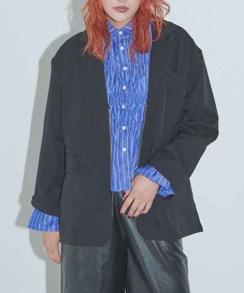 Solace（ソレイス）の「フロントシャーリングシャツ（シャツ/ブラウス・レディース・ブルー/ホワイト・FREE）」の17枚目の写真