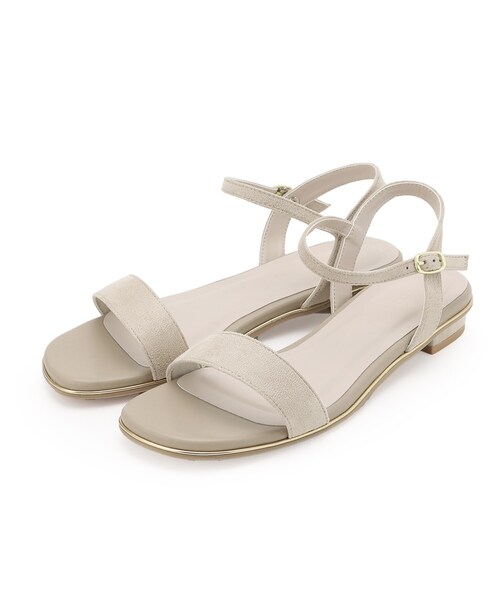 ESPERANZA(エスペランサ)の「フラットゴールドピースサンダル【ESPERANZA_blanca】(サンダル・レディース・ベージュ系/ブラック系・S/M/L)」の4枚目の写真