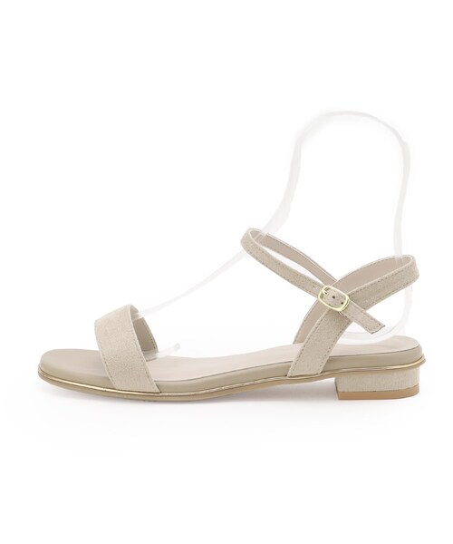 ESPERANZA(エスペランサ)の「フラットゴールドピースサンダル【ESPERANZA_blanca】(サンダル・レディース・ベージュ系/ブラック系・S/M/L)」の5枚目の写真