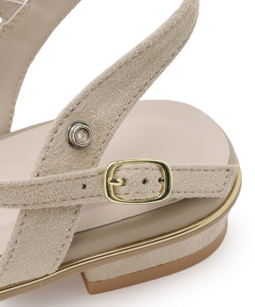 ESPERANZA(エスペランサ)の「フラットゴールドピースサンダル【ESPERANZA_blanca】(サンダル・レディース・ベージュ系/ブラック系・S/M/L)」の9枚目の写真