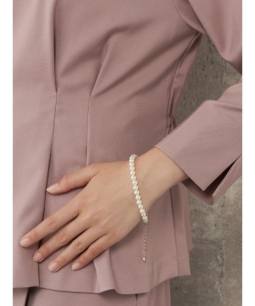 Perfect Suit FActory（パーフェクトスーツファクトリー）の「【お仕事OK】ダブルツイル　ペプラムブラウス　ピンク/カーキ（シャツ/ブラウス・レディース・カーキ/サーモンピンク・L/S/M）」の17枚目の写真