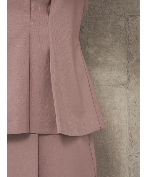 Perfect Suit FActory（パーフェクトスーツファクトリー）の「【お仕事OK】ダブルツイル　ペプラムブラウス　ピンク/カーキ（シャツ/ブラウス・レディース・カーキ/サーモンピンク・L/S/M）」の18枚目の写真