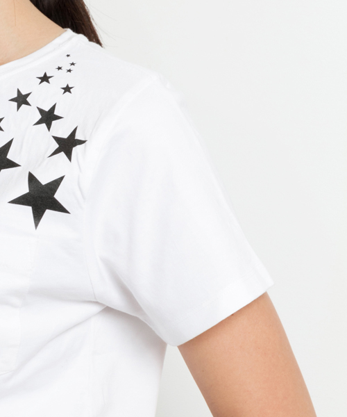 AMERICAN RAG CIE（アメリカンラグシー）の「AMERICAN RAG CIEオーガニックコットンプリントTシャツ【スター】/208-AHW-HDF01（Tシャツ/カットソー・レディース・ホワイト/オリーブ・FREE）」の15枚目の写真
