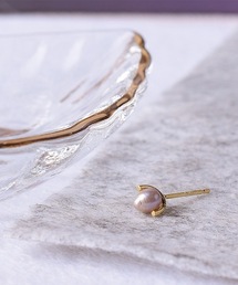 【itam】アイタム/ Natural stone 淡水パールピアス