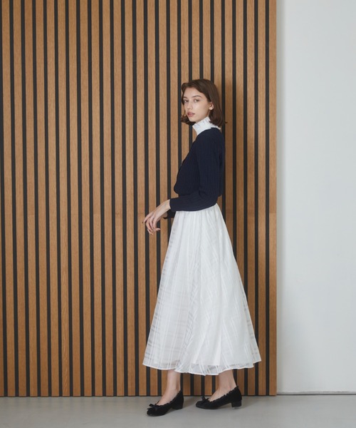 MIRO AMURETTE(ミロアミュレット)の「niwatori cable knit cardigan/ケーブル編みニットカーディガン(カーディガン/ボレロ・レディース・ネイビー・FREE)」の9枚目の写真