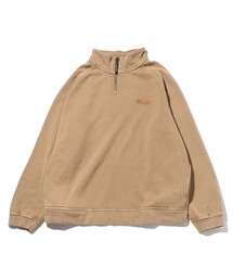 FIRST DOWN（ファーストダウン）の「FIRST DOWN/ファーストダウン LOGO HALF ZIP SWEAT PIGMENT DYE/ロゴハーフジップ スウェット ピグメントダイ/F572044（スウェット・メンズ）」