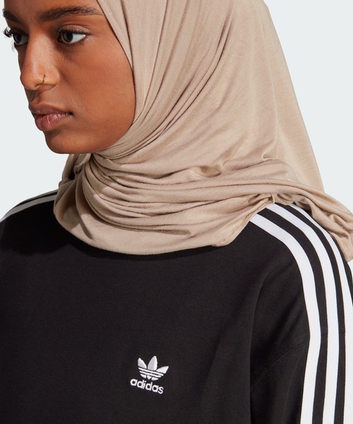 adidas(アディダス)の「アディカラー クラシックス 長袖Tシャツ / ロンT / アディダスオリジナルス adidas Originals(Tシャツ/カットソー・レディース・ホワイト/ブラック・MEDIUM/XX-LARGE/X-LARGE)」の8枚目の写真