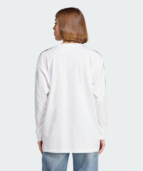 アディダス　オリジナルス　アディカラー　長袖　Tシャツ　ホワイト　白　Sサイズ adidas オリジナルス アディカラー 長袖 Tシャツ ホワイト 白 S