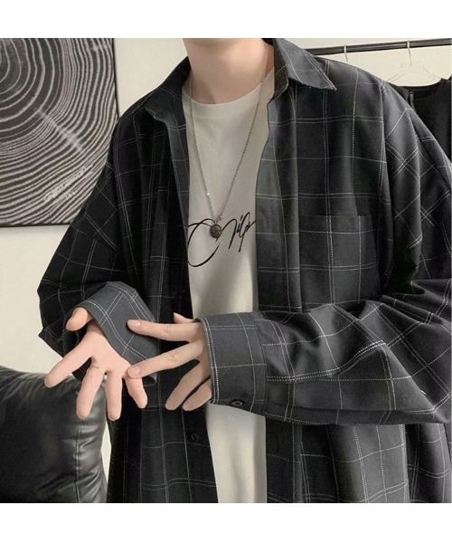 Sakka(サッカ)の「チェックビッグシャツ(シャツ/ブラウス・メンズ・ブルー/グレー/ブラック・XX-LARGE/X-LARGE/LARGE/MEDIUM)」の4枚目の写真