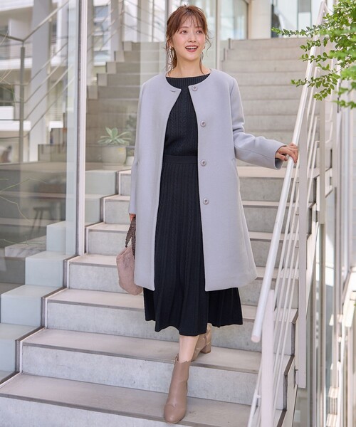 ANY SIS（エニィスィス）の「【セットアップ対応】スフレケーブルニット スカート（スカート・レディース・ライトグレー系/アイボリー系/ネイビー系/ライトグリーン系/ピンク系/スカイブルー系・2）」の12枚目の写真