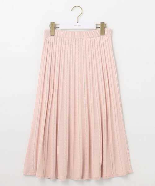 ANY SIS（エニィスィス）の「【セットアップ対応】スフレケーブルニット スカート（スカート・レディース・ライトグレー系/アイボリー系/ネイビー系/ライトグリーン系/ピンク系/スカイブルー系・2）」の18枚目の写真