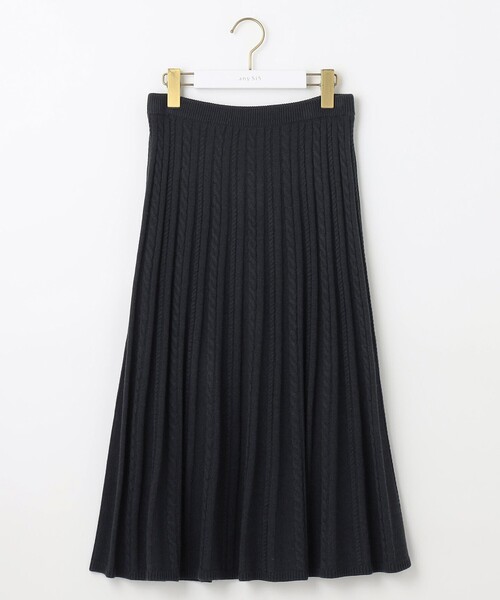 ANY SIS（エニィスィス）の「【セットアップ対応】スフレケーブルニット スカート（スカート・レディース・ライトグレー系/アイボリー系/ネイビー系/ライトグリーン系/ピンク系/スカイブルー系・2）」の20枚目の写真