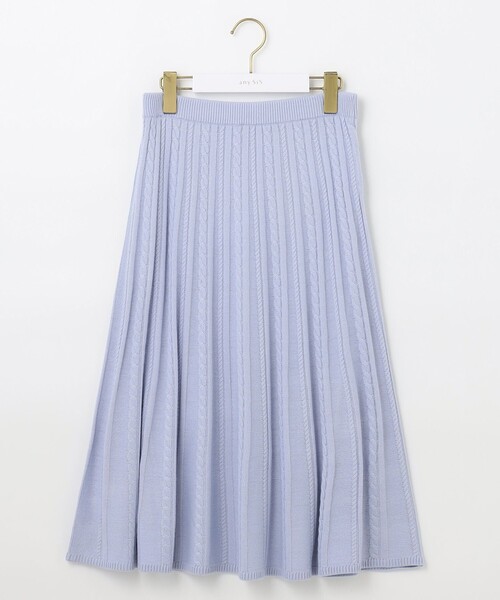 ANY SIS（エニィスィス）の「【セットアップ対応】スフレケーブルニット スカート（スカート・レディース・ライトグレー系/アイボリー系/ネイビー系/ライトグリーン系/ピンク系/スカイブルー系・2）」の22枚目の写真