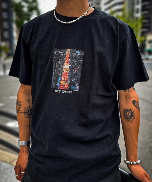 MFC STORE（エムエフシーストア）の「RK × MFC STORE TOKYO TOWER S/S TEE（Tシャツ/カットソー・メンズ・ホワイト/ブラック・S/M/L/XL/XXL）」の16枚目の写真