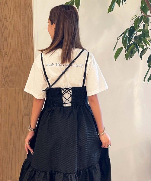 KOBE LETTUCE（コウベレタス）の「[ kazuhaさんコラボ ]キャミワンピースにもなるマルチwayスカート（スカート・レディース・ブラック系その他/ブラック/ホワイト/ベージュ系その他・M）」の13枚目の写真