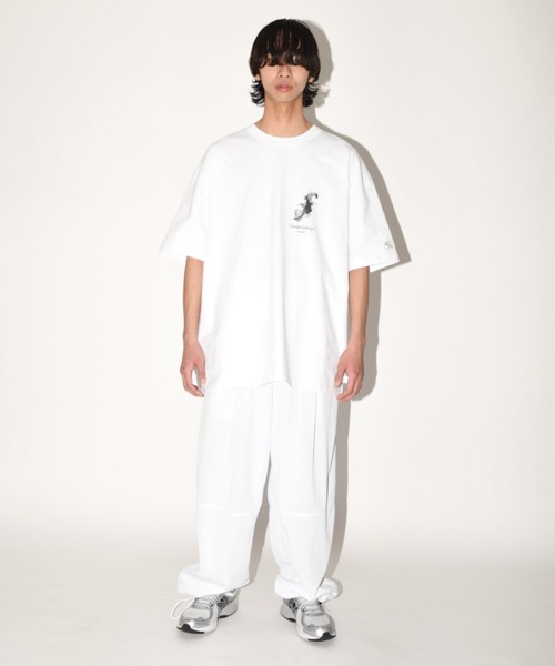 SUPERTHANKS(スーパーサンクス)の「オーバーサイズ ルーズパンツ(ユニセックス)Technical mesh over trousers(その他パンツ・メンズ・ネイビー/ホワイト/ブラック・S/M/L)」の21枚目の写真