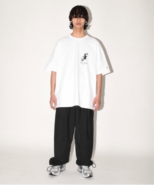 SUPERTHANKS(スーパーサンクス)の「オーバーサイズ ルーズパンツ(ユニセックス)Technical mesh over trousers(その他パンツ・メンズ・ネイビー/ホワイト/ブラック・S/M/L)」の16枚目の写真