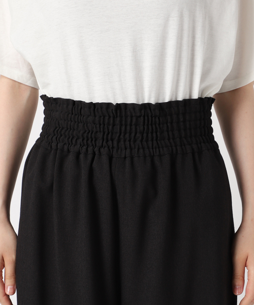 JOURNAL STANDARD（ジャーナルスタンダード）の「《追加2》ウールライクストレッチワイドパンツ（スラックス・レディース・チャコールグレー/アイボリー/ブラック/ブラウン・40/38/36/34）」の7枚目の写真