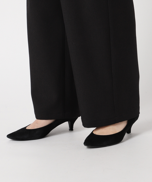 JOURNAL STANDARD（ジャーナルスタンダード）の「《追加2》ウールライクストレッチワイドパンツ（スラックス・レディース・チャコールグレー/アイボリー/ブラック/ブラウン・40/38/36/34）」の11枚目の写真