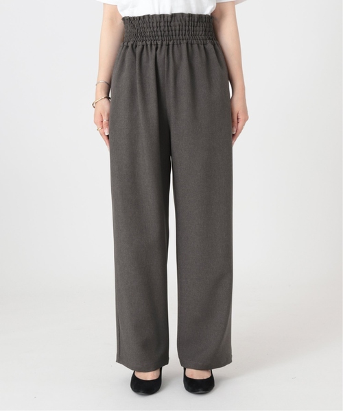 JOURNAL STANDARD（ジャーナルスタンダード）の「《追加2》ウールライクストレッチワイドパンツ（スラックス・レディース・チャコールグレー/アイボリー/ブラック/ブラウン・40/38/36/34）」の14枚目の写真