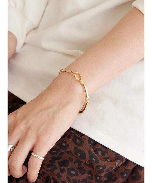 AMERICAN HOLIC（アメリカンホリック）の「ハーフチェーンブレス（ブレスレット・レディース・ゴールド/シルバー・FREE）」の4枚目の写真