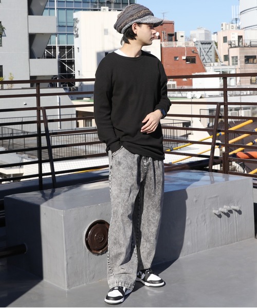 ８(eight)（エイト）の「グラデーションニット帽（ニットキャップ/ビーニー・メンズ・グレー系その他/ベージュ系その他/オリーブ系/ブラック×グレー/ネイビー系/ブラウン系その他・FREE）」の12枚目の写真