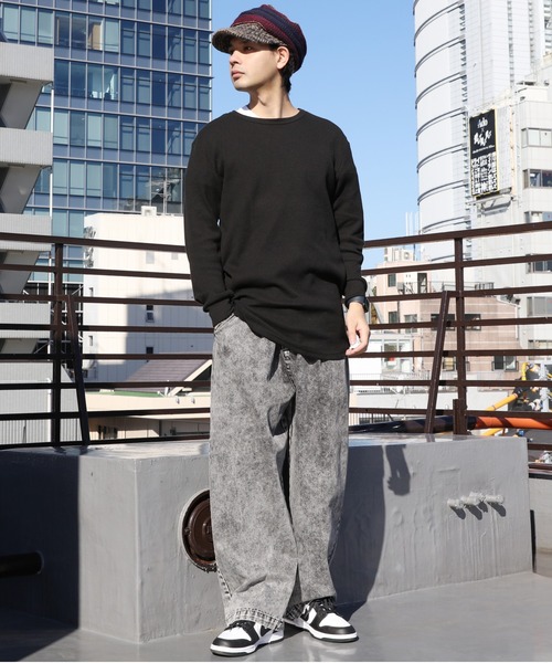 ８(eight)（エイト）の「グラデーションニット帽（ニットキャップ/ビーニー・メンズ・グレー系その他/ベージュ系その他/オリーブ系/ブラック×グレー/ネイビー系/ブラウン系その他・FREE）」の8枚目の写真