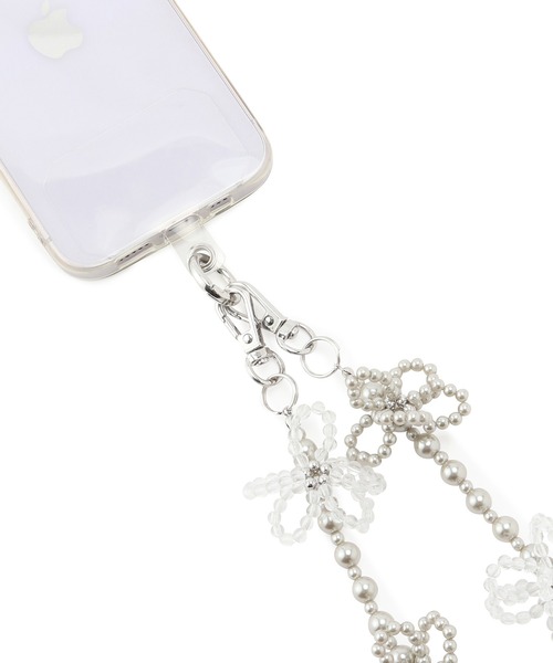 ROPE' PICNIC（ロペピクニック）の「パールフラワーショルダーストラップ（スマホグッズ・レディース・オレンジ系その他/キナリ/ライトグレー・FREE）」の11枚目の写真
