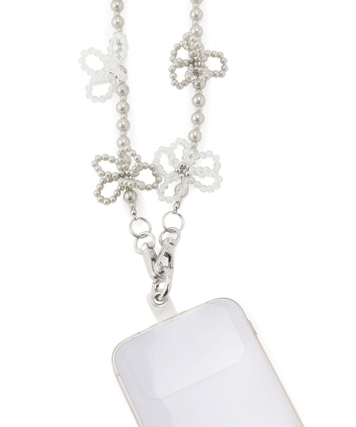 ROPE' PICNIC（ロペピクニック）の「パールフラワーショルダーストラップ（スマホグッズ・レディース・オレンジ系その他/キナリ/ライトグレー・FREE）」の10枚目の写真