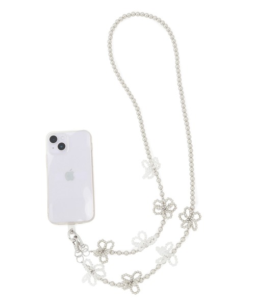 ROPE' PICNIC（ロペピクニック）の「パールフラワーショルダーストラップ（スマホグッズ・レディース・オレンジ系その他/キナリ/ライトグレー・FREE）」の7枚目の写真