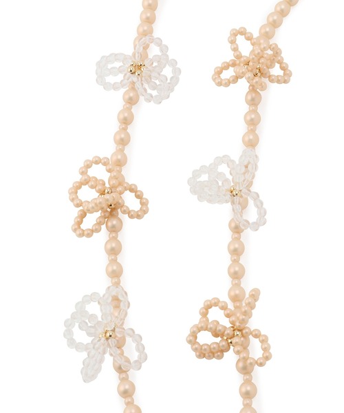 ROPE' PICNIC（ロペピクニック）の「パールフラワーショルダーストラップ（スマホグッズ・レディース・オレンジ系その他/キナリ/ライトグレー・FREE）」の4枚目の写真