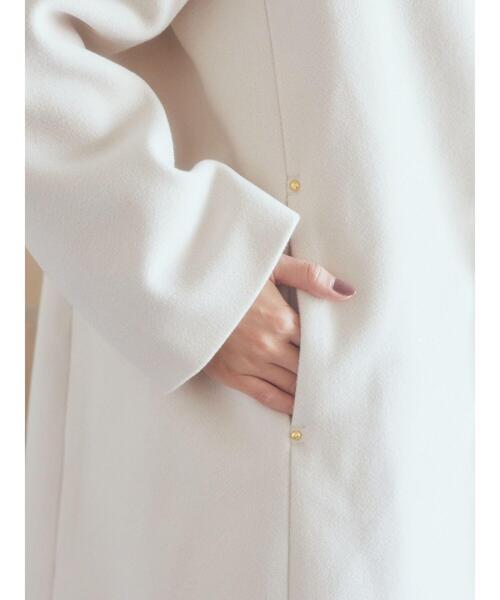 earth music&ecology（アースミュージックアンドエコロジー）の「2Wayフードコート(ミドル)（その他アウター・レディース・ブラック/杢グレー/キャメル/その他8・M/L）」の21枚目の写真