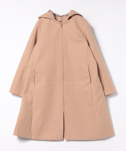 earth music&ecology（アースミュージックアンドエコロジー）の「2Wayフードコート(ミドル)（その他アウター・レディース・ブラック/杢グレー/キャメル/その他8・M/L）」の8枚目の写真