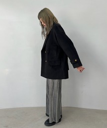 ダブルブレストウールハーフチェスターコート FD23W140【Fano Studios