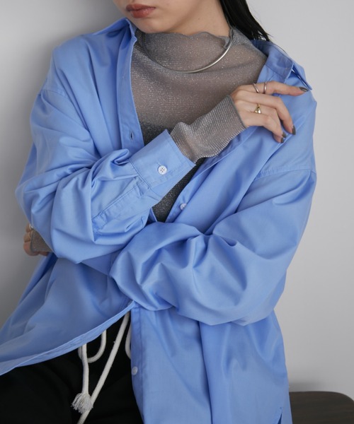 Aunt Marie's（アントマリーズ）の「ラメタートルシアートップス（Tシャツ/カットソー・レディース・グレー/アイボリー/ブラック/ピンク/グリーン・FREE）」の13枚目の写真