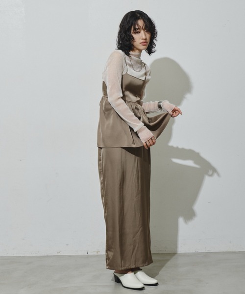 アンドマリー　トップス 新品未使用】ANDMARY May shirring tops Black アンドマリー