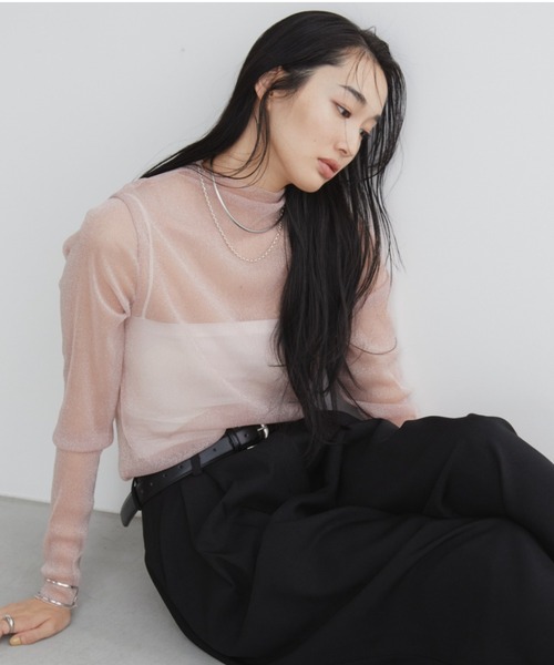 アンドマリー　トップスのみ 新品未使用】ANDMARY May shirring tops Black アンドマリー