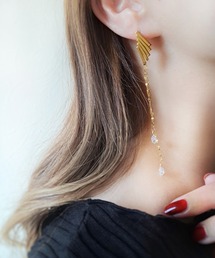 MILIA/Herkimer diamond ハーキマーダイヤモンド　ピアス