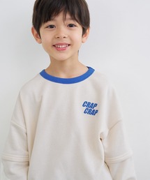 coca（coca） | キッズ 裏毛レイヤード風プリントプルオーバー(スウェット)