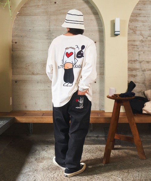 kaoyorinakami（カオヨリナカミ）の「heart logo bucket hat / ハート