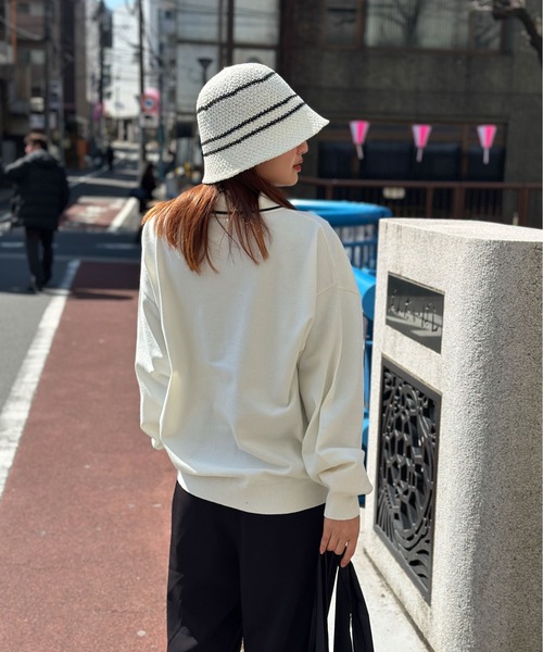 kaoyorinakami（カオヨリナカミ）の「heart logo bucket hat / ハート