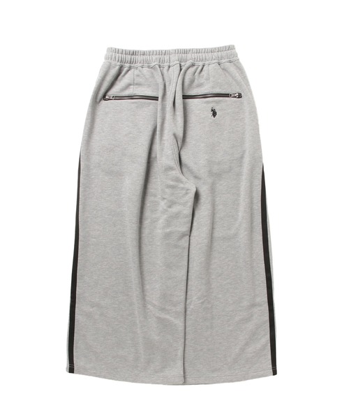 U.S. POLO ASSN.(ユーエスポロアッスン)の「U.S. POLO ASSN. / ユーエスポロアッスン 別注 コラボ オーバーサイズ 総ゴム ライン配色 トラックパンツ(その他パンツ・メンズ・杢グレー/グレイッシュベージュ/ブラック・SMALL/MEDIUM/LARGE)」の4枚目の写真