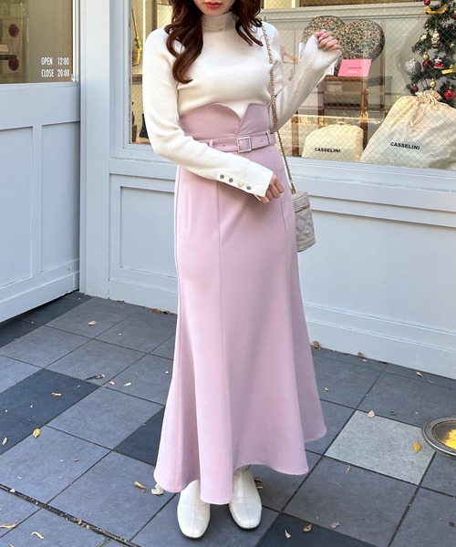 INGNI（イング）の「2way共ベルト付マーメイドスカート（スカート・レディース・アイボリー/ブラック/グレー/ピンク・FREE）」の16枚目の写真