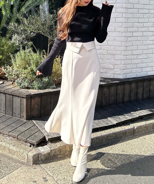 INGNI（イング）の「2way共ベルト付マーメイドスカート（スカート・レディース・アイボリー/ブラック/グレー/ピンク・FREE）」の18枚目の写真