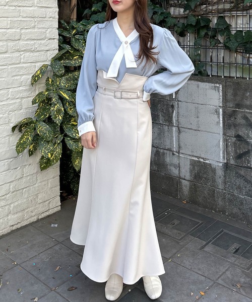 INGNI（イング）の「2way共ベルト付マーメイドスカート（スカート・レディース・アイボリー/ブラック/グレー/ピンク・FREE）」の21枚目の写真