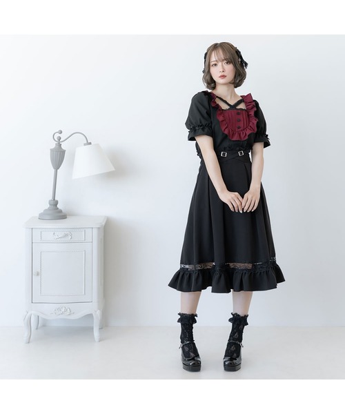 DearMyLove(ディアマイラブ)の「レースクロスバラメイドブラウス(シャツ/ブラウス・レディース・ホワイト/レッド/ブラック・X-LARGE/LARGE/MEDIUM/XX-LARGE)」の9枚目の写真