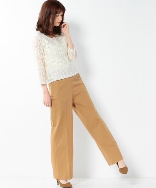 Another Edition（アナザーエディション）の「レース＆レースプルオーバー/AEFC 　LACE & LACE  PO◆（シャツ/ブラウス・レディース・オフホワイト/ベージュ・ﾌﾘ-）」の10枚目の写真