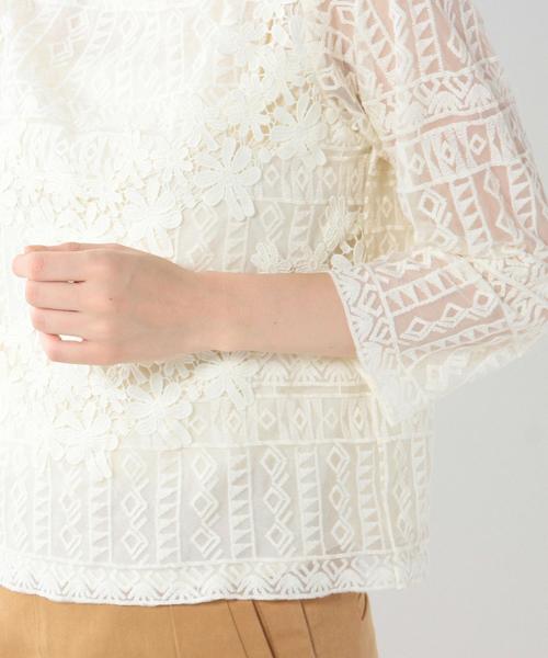 Another Edition（アナザーエディション）の「レース＆レースプルオーバー/AEFC 　LACE & LACE  PO◆（シャツ/ブラウス・レディース・オフホワイト/ベージュ・ﾌﾘ-）」の12枚目の写真