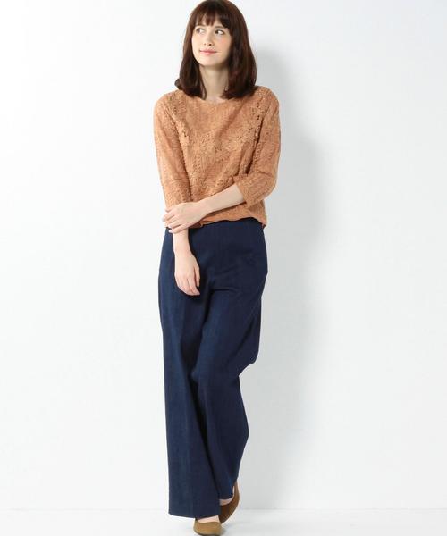 Another Edition（アナザーエディション）の「レース＆レースプルオーバー/AEFC 　LACE & LACE  PO◆（シャツ/ブラウス・レディース・オフホワイト/ベージュ・ﾌﾘ-）」の5枚目の写真